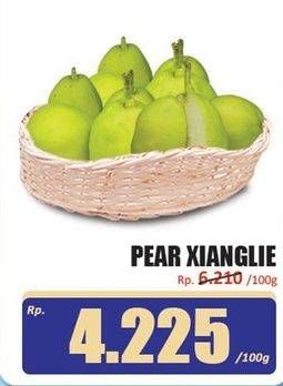 Promo Harga Pear Xiang Lie per 100 gr - Hari Hari