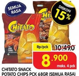 Promo Harga CHITATO Snack Potato Chips All Variants 68 gr - Superindo