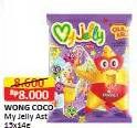 Promo Harga Wong Coco My Jelly per 15 pcs 14 gr - Alfamart