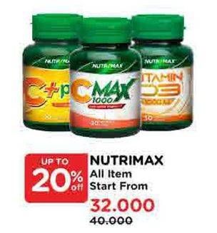 Promo Harga Nutrimax Product Supplement  - Watsons