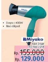 Promo Harga MIYAKO HD 550 | Hair Dryer  - LotteMart