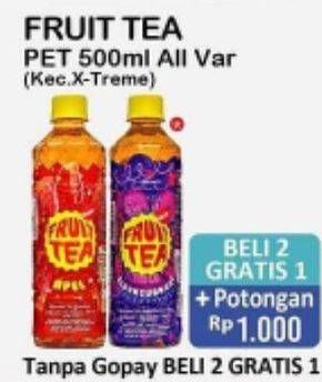 Promo Harga SOSRO Fruit Tea All Variants 500 ml - Alfamart