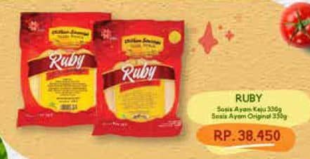 Promo Harga Ruby Sosis  Ayam Original, Keju 330 gr - Yogya