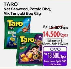 Promo Harga Taro Net Mix Teriyaki Barbeque, Potato BBQ, Seaweed 65 gr - Alfamart