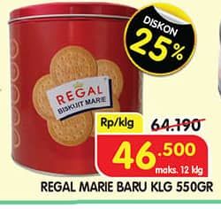 Promo Harga Regal Marie 550 gr - Superindo