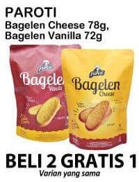 Promo Harga PAROTI Bagelen Cheese 78 g, Bagelen Vanilla 72 g  - Alfamart