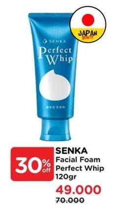 Promo Harga Senka Perfect Whip Facial Foam 120 gr - Watsons