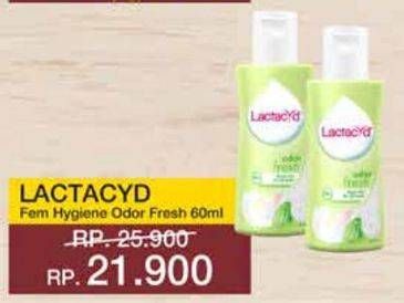 Promo Harga LACTACYD Pembersih Kewanitaan Odor Fresh 60 ml - Yogya