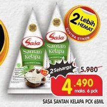 Promo Harga SASA Santan Cair 65 ml - Superindo