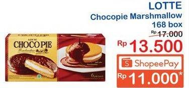 Promo Harga LOTTE Chocopie Marshmallow per 6 sachet 28 gr - Indomaret