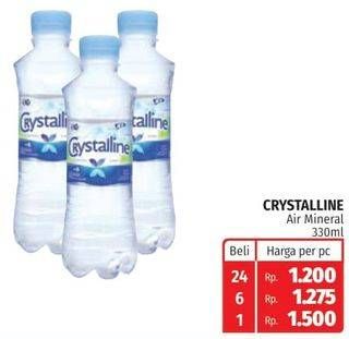 Promo Harga CRYSTALLINE Air Mineral 330 ml - Lotte Grosir