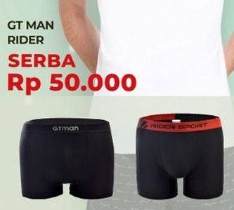 Promo Harga GT MAN / Rider Man Underwear  - Carrefour