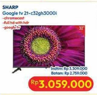 Promo Harga Sharp  2T-C32GH3000I  - Hypermart