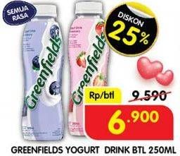 Promo Harga Greenfields Yogurt Drink All Variants 250 ml - Superindo