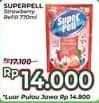 Promo Harga Super Pell Pembersih Lantai Korean Strawberry 770 ml - Alfamidi