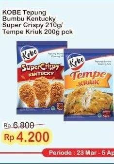 Promo Harga Kobe Tepung Bumbu Super Crispy, Tempe Goreng Kriuk 200 gr - Indomaret