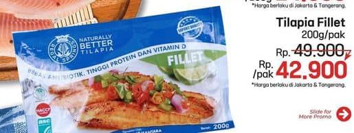 Promo Harga Ikan Fillet Tilapia 200 gr - LotteMart