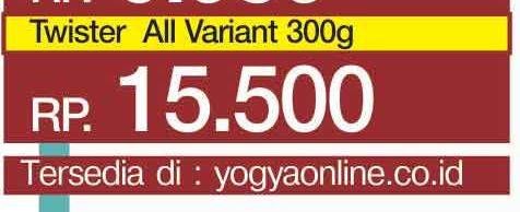 Promo Harga DELFI TWISTER Wafer Stick All Variants 300 gr - Yogya