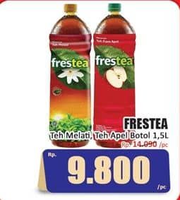 Promo Harga Frestea Minuman Teh Jasmine, Apple 1500 ml - Hari Hari