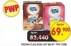 Promo Harga FRISIAN FLAG Susu UHT Milky All Variants per 38 pcs 115 ml - Superindo