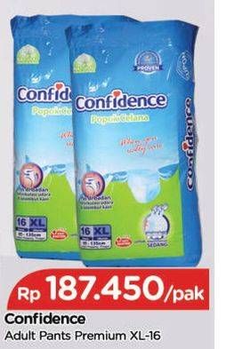 Promo Harga Confidence Adult Diapers Pants XL16  - TIP TOP