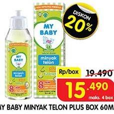 Promo Harga MY BABY Minyak Telon Plus 60 ml - Superindo