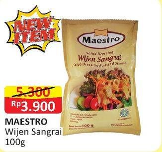 Promo Harga MAESTRO Salad Dressing Wijen Sangrai 100 gr - Alfamart
