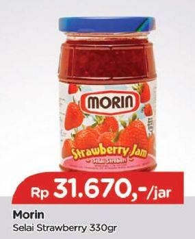 Promo Harga MORIN Jam Strawberry 330 gr - TIP TOP