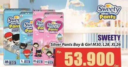 SWEETY Silver Pants Boy/Girl M30, L28, XL26