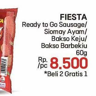 Promo Harga Fiesta Ready To Go Sausage/Siomay/Bakso Daging Ayam   - LotteMart