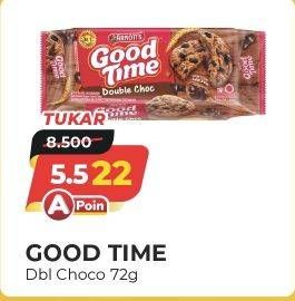 Promo Harga GOOD TIME Cookies Chocochips Double Choc 72 gr - Alfamart