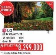 Promo Harga LG 43NANO75TPA LED TV 43"  - Hypermart