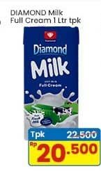 Promo Harga Diamond Milk UHT Full Cream 1000 ml - Indomaret