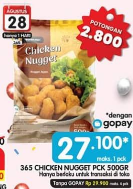 Promo Harga 365 Chicken Nugget 500 gr - Superindo