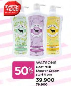 Promo Harga WATSONS Goat Milk Shower Cream  - Watsons