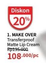 Promo Harga Make Over Transferproof Matte Lip Cream  - Guardian