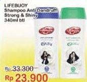 Promo Harga LIFEBUOY Shampoo Anti Dandruff, Strong Shiny 340 ml - Indomaret