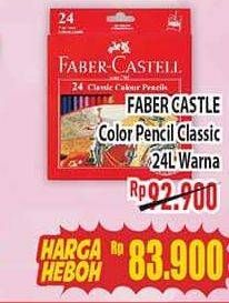 Promo Harga FABER-CASTELL Classic Colour Pencils 24 pcs - Hypermart