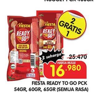Promo Harga Fiesta Ready To Go All Variants 54 gr - Superindo
