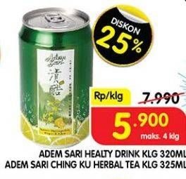 Promo Harga Adem Sari Ching Ku Herbal Tea 320 ml - Superindo