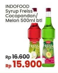 Promo Harga Freiss Syrup Cocopandan, Melon 500 ml - Indomaret