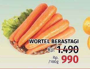 Promo Harga Wortel Berastagi per 100 gr - LotteMart
