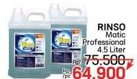 Promo Harga Rinso Detergent Matic Liquid Professional 4500 ml - LotteMart