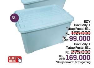 Promo Harga EZY Box Container 82000 ml - LotteMart