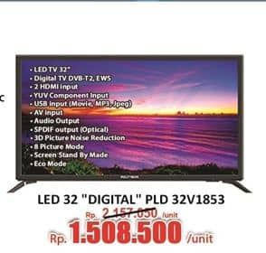 Promo Harga Polytron PLD 32V1853 Digital LED TV  - Hari Hari