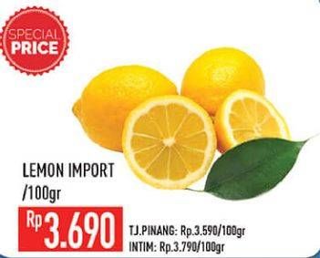 Promo Harga Lemon Import per 100 gr - Hypermart