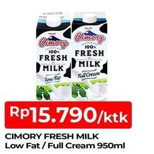 Promo Harga DIAMOND Fresh Milk Plain, Low Fat 946 ml - TIP TOP