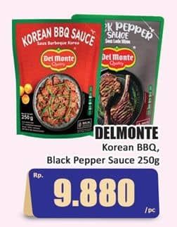 Promo Harga Del Monte Cooking Sauce Korean BBQ, Black Pepper 250 gr - Hari Hari