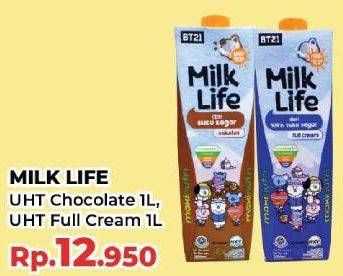 Promo Harga Milk Life Fresh Milk Cokelat, Murni 1000 ml - Yogya