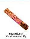 Promo Harga Silver Queen Chunky Bar Almonds 95 gr - Alfamidi